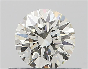 Picture of Natural Diamond 0.42 Carats, Round with Excellent Cut, I Color, VS1 Clarity and Certified by GIA