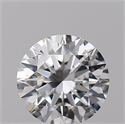 Natural Diamond 0.44 Carats, Round with Excellent Cut, F Color, SI2 Clarity and Certified by GIA