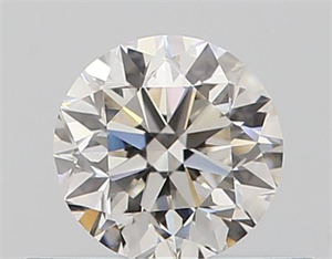 Picture of Natural Diamond 0.40 Carats, Round with Good Cut, I Color, VS1 Clarity and Certified by GIA