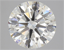 Natural Diamond 3.73 Carats, Round with Excellent Cut, K Color, VS1 Clarity and Certified by GIA