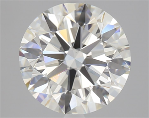 Picture of Natural Diamond 3.73 Carats, Round with Excellent Cut, K Color, VS1 Clarity and Certified by GIA