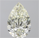 Natural Diamond 5.01 Carats, Pear with  Cut, J Color, VVS2 Clarity and Certified by IGI