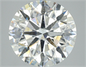 Natural Diamond 3.52 Carats, Round with Excellent Cut, H Color, SI2 Clarity and Certified by GIA