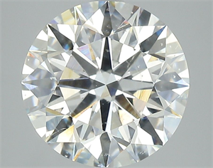 Picture of Natural Diamond 3.52 Carats, Round with Excellent Cut, H Color, SI2 Clarity and Certified by GIA