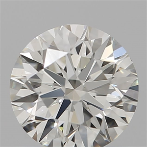 Picture of Natural Diamond 0.60 Carats, Round with Excellent Cut, K Color, VS2 Clarity and Certified by GIA