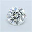 Natural Diamond 0.50 Carats, Round with Excellent Cut, K Color, VVS1 Clarity and Certified by GIA