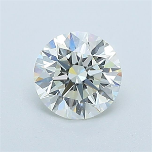 Picture of Natural Diamond 0.50 Carats, Round with Excellent Cut, K Color, VVS1 Clarity and Certified by GIA