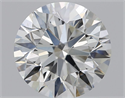 Natural Diamond 1.51 Carats, Round with Excellent Cut, H Color, SI1 Clarity and Certified by GIA