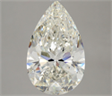 Natural Diamond 4.01 Carats, Pear with  Cut, H Color, VS1 Clarity and Certified by IGI