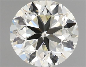 Picture of Natural Diamond 0.40 Carats, Round with Very Good Cut, K Color, VVS2 Clarity and Certified by IGI