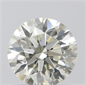 Natural Diamond 0.70 Carats, Round with Excellent Cut, K Color, VS2 Clarity and Certified by IGI