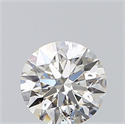 Natural Diamond 0.40 Carats, Round with Excellent Cut, J Color, SI2 Clarity and Certified by GIA