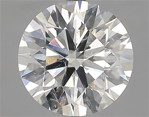 Picture of Natural Diamond 2.00 Carats, Round with Excellent Cut, I Color, SI2 Clarity and Certified by GIA