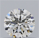 Natural Diamond 0.41 Carats, Round with Excellent Cut, H Color, SI1 Clarity and Certified by GIA