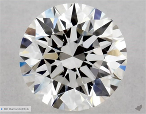 Picture of Natural Diamond 0.40 Carats, Round with Excellent Cut, F Color, VVS2 Clarity and Certified by GIA