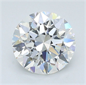 Natural Diamond 1.70 Carats, Round with Excellent Cut, H Color, VVS2 Clarity and Certified by GIA