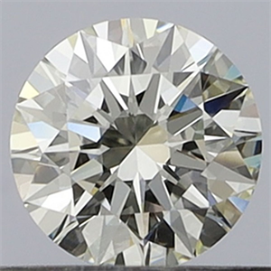 Picture of Natural Diamond 0.40 Carats, Round with Excellent Cut, J Color, VS2 Clarity and Certified by GIA