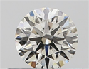 Natural Diamond 0.40 Carats, Round with Excellent Cut, J Color, VS2 Clarity and Certified by GIA