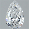 Natural Diamond 0.89 Carats, Pear with  Cut, D Color, I1 Clarity and Certified by GIA