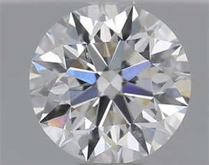 Picture of Natural Diamond 0.45 Carats, Round with Excellent Cut, F Color, SI1 Clarity and Certified by GIA