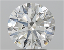 Natural Diamond 2.40 Carats, Round with Excellent Cut, I Color, VVS2 Clarity and Certified by GIA