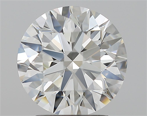 Picture of Natural Diamond 2.40 Carats, Round with Excellent Cut, I Color, VVS2 Clarity and Certified by GIA