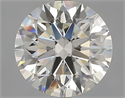 Natural Diamond 2.41 Carats, Round with Excellent Cut, J Color, SI2 Clarity and Certified by GIA