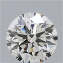 Natural Diamond 0.61 Carats, Round with Excellent Cut, I Color, VS2 Clarity and Certified by IGI