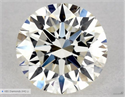 Natural Diamond 0.54 Carats, Round with Excellent Cut, K Color, VVS2 Clarity and Certified by GIA