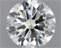 Natural Diamond 0.50 Carats, Round with Excellent Cut, J Color, VS2 Clarity and Certified by IGI