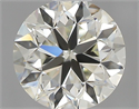 Natural Diamond 0.50 Carats, Round with Very Good Cut, K Color, IF Clarity and Certified by IGI