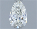 Natural Diamond 0.71 Carats, Pear with  Cut, H Color, VVS2 Clarity and Certified by IGI