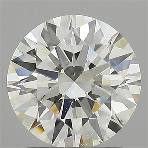 Picture of Natural Diamond 1.51 Carats, Round with Excellent Cut, I Color, VS2 Clarity and Certified by GIA