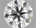 Natural Diamond 0.40 Carats, Round with Very Good Cut, I Color, IF Clarity and Certified by GIA