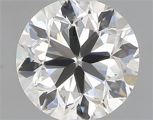 Picture of Natural Diamond 0.40 Carats, Round with Very Good Cut, I Color, IF Clarity and Certified by GIA