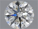 Natural Diamond 0.45 Carats, Round with Excellent Cut, K Color, VVS2 Clarity and Certified by GIA