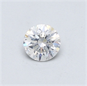 Natural Diamond 0.40 Carats, Round with Good Cut, F Color, SI2 Clarity and Certified by GIA