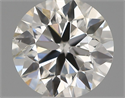 Natural Diamond 0.50 Carats, Round with Excellent Cut, I Color, SI1 Clarity and Certified by IGI