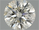 Natural Diamond 0.54 Carats, Round with Excellent Cut, I Color, VS2 Clarity and Certified by IGI