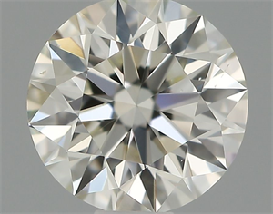 Picture of Natural Diamond 0.54 Carats, Round with Excellent Cut, I Color, VS2 Clarity and Certified by IGI