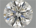 Natural Diamond 0.40 Carats, Round with Excellent Cut, H Color, VS2 Clarity and Certified by IGI