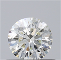 Natural Diamond 0.53 Carats, Round with Excellent Cut, K Color, VVS1 Clarity and Certified by GIA