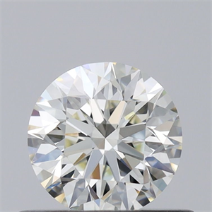 Picture of Natural Diamond 0.53 Carats, Round with Excellent Cut, K Color, VVS1 Clarity and Certified by GIA