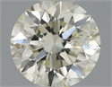 Natural Diamond 0.40 Carats, Round with Very Good Cut, J Color, I1 Clarity and Certified by IGI