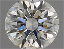 Natural Diamond 0.43 Carats, Round with Excellent Cut, J Color, VVS1 Clarity and Certified by GIA