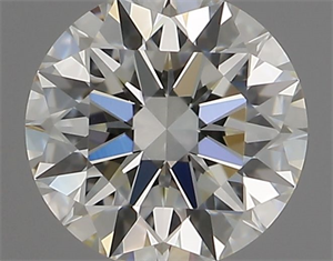 Picture of Natural Diamond 0.43 Carats, Round with Excellent Cut, J Color, VVS1 Clarity and Certified by GIA