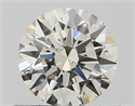 Natural Diamond 0.57 Carats, Round with Excellent Cut, J Color, SI2 Clarity and Certified by GIA