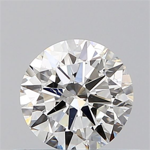 Picture of Natural Diamond 0.51 Carats, Round with Very Good Cut, F Color, I1 Clarity and Certified by GIA