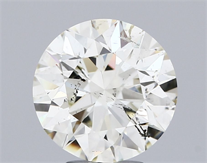 Picture of Natural Diamond 4.02 Carats, Round with Excellent Cut, K Color, SI2 Clarity and Certified by IGI