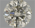 Natural Diamond 0.74 Carats, Round with Excellent Cut, J Color, I1 Clarity and Certified by IGI